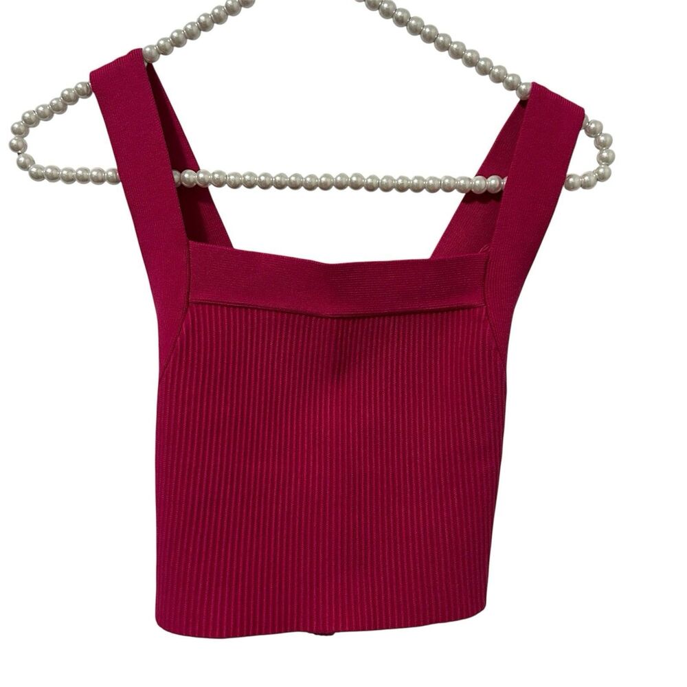 House of Harlow 1960 Knit Tank Top Women’s Medium Purple‎ Ribbed Crop Sweater